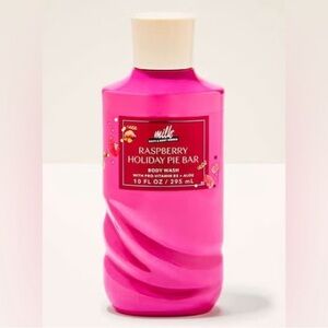 New! Bath and Body Works Raspberry Holiday Pie Bar Body Wash, 10 oz.